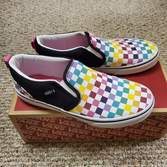 rainbow asher vans